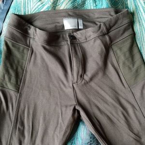 Athleta olive moto skinnies